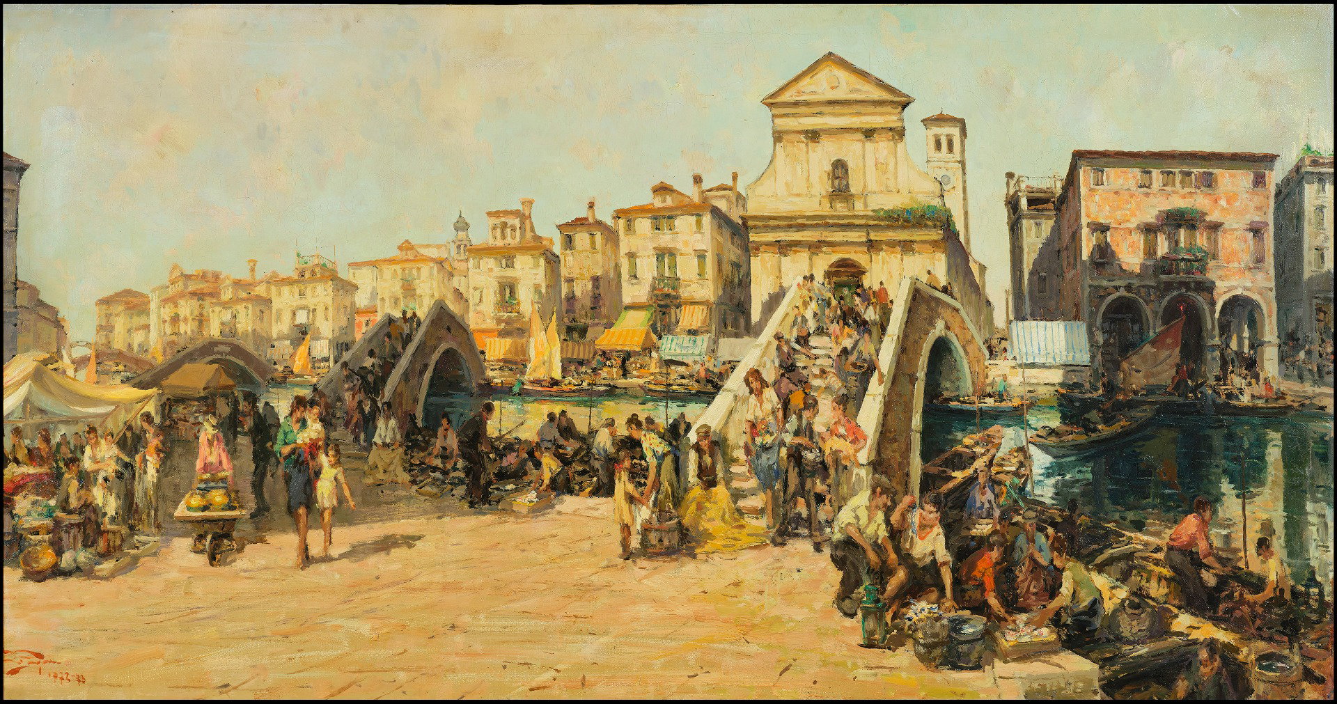 Luigi Pagan (Chioggia 1907 - 1980) - View of Chioggia